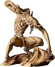 Kaiyodo Artplastic ARTPLA SCULPTURE WORKS Evangelion Unit 2 Beast 2nd Form The Beast Geofront Blood Fight, Beige Color Ver., Total Height Approx. 6.7 inches (170 mm), Non-scale, Unpainted, Plastic