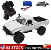 White WPL RC Truck C24-1 1:16 4x4 4WD Scale Crawler Pickup Off Road RTR Car R/C
