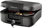 SentrySafe Fireproof Waterproof Safe Box with Key Lock, 0.28 Cubic Feet
