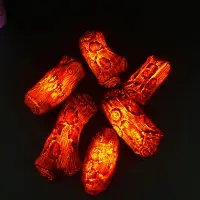 在飛比找蝦皮商城精選優惠-仿真火堆木炭擺件舞臺道具篝火紅色定制裝飾品雕塑火把節逼真效果