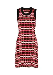 Missoni Zigzag-intarsia Fine-knit Mini Dress - Multicoloured - 40 (UK8 / S) 40 (UK8 / S)