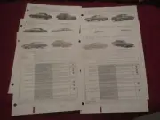 1994 FORD GRAND MARQUIS DEALERSHIP SALESMANS ALBUM COMPARISON REFERENCE SHEETS
