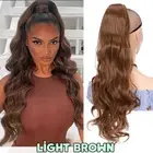 Best Quality CURLY Drawstring Ponytail Clip in High Pony Tail Hair Extensions US