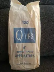 100 Vintage Q-tips 6" Hospital Products Division. Unopened. 1/1 on Ebay.