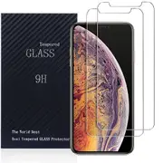 [2 PACK] Apple iPhone XS Max Screen Protector Tempered Glass Screen Protector Guard - Case Friendly