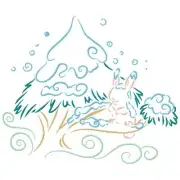Swirly Winter Time Outlines 10 Machine Embroidery Designs CD in 9 sizes