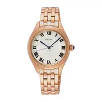 在飛比找PChome24h購物優惠-SEIKO 優雅羅馬玫瑰金腕錶6N01-00G0K(SUR3