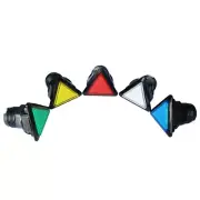 Triangle Arcade Push Buttons Illumilated 12V LED Light Built-in Microswitch D