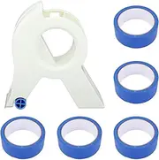 Masking Paint Tape Applicator, Plastic Painters Tape Applicator, Masking Tape Dispenser, for Trim, Door Frames, with 5 Roll Blue Painters Tape