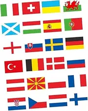 LABRIMP String Flags Decor 24pcs Banner Sports Themed Wall Door Ceiling Decor Festive Craftsmanship