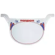 Mongoose race plate WHITE - Old School BMX
