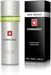 New Brand Commando by New Brand for Men - 3.3 oz EDT Spray, 1 count
