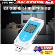 USB Temperature Humidity Data Logger Reusable RH Data Humiture Recorder AU