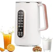 Machine, Nut Milk Maker Machine, Almond Milk Maker, 8 in 1 Automatic Nut Milk Maker Blender, Soybean Milk Machine with 12h Delay Start (White)
