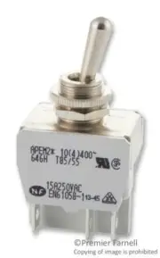 15A Toggle (Metal) Dpdt On-Off Switches toggle - 646H/2