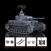 Henglong 1/16 7.0 German Panzer IV F2 3859 RTR RC Tank W/ Upgraded Metal Tracks