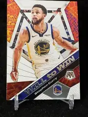 2019-20 Panini Mosaic Stephen Curry Will To Win Insert #14