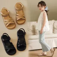 在飛比找ETMall東森購物網優惠-女童羅馬涼鞋2023夏季新款洋氣兒童防滑沙灘鞋韓版女孩軟底公