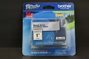 Brother 1" (24mm) Black on Clear P-touch Tape for PT9500, PT-9500PC Printer NEW