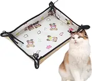 Pet Ice Pad, Double-Sided Cats Cooling Mat, Breathable Pet Accessory Ice Pad for Crate Bed Indoor Outdoor Floor Car Seats