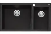 Oliveri Santorini Black 1 & 1/2 Bowl Inset Sink ST-BL1575