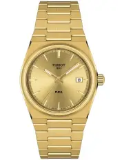 [Tissot] PRX 35mm T1372103302100 Watch In Yellow Gold