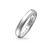 TR1998-54 THOMAS SABO TWIN LINE FINE SILVER OXIDISED RING SIZE 54