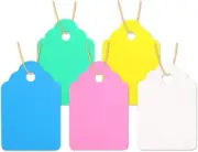 500Pcs Waterproof Tags with String, Plastic Reusable Plant Labels Hanging Mar...