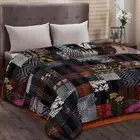 Vintage Patchwork Kantha Quilt Blanket Indian Quilts Bedspread Coverlet Throw