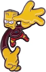 [Pinstant] Stretch Dude Treehouse Horror Superhero Super Hero Animated Cartoon Comedy TV Show Animation Funny Humor Joke 1.5" Enamel Pin Badge, 1.5 Inches, Enamel, enamel