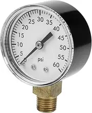 Professional Pool Pressure Gauge Spa Water Pressure Test Gauge for Swimming Pool Aquarium Durable Lightweight Accurate Pool Accessory