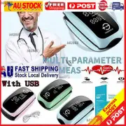 Fingers Pulse Oximeter Heart Rate Blood Oxygen Saturation Monitoring with USB+