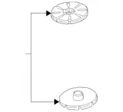 Genuine Volkswagen Spring Seat 4B0-512-149 (for: Volkswagen)
