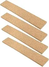 SHINEOFI 8pcs Self-Adhesive Cork Strips for Memo Boards Frameless Cork Wall Panels Easy Installation for Home Office Classroom Decor Display Photos Notes Messages