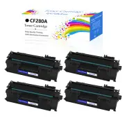 4PK CF280A Toner Cartridge Compatible with HP LaserJet Pro MFP M425dn MFP M425dw