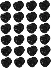 ETHZZLE SPST Toggle Power Rocker Switches 23MM Diameter Boat Switch for Electronics Panel