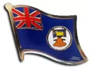 Wholesale Pack of 6 Falkland Islands Country Flag Bike Hat Cap lapel Pin