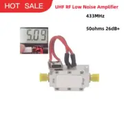 UHF RF Low Noise Amplifier Module 433MHz LNA 50ohms 26dB+ SMA Female Connector