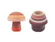 Bundle Sale - Baby Silicone Stacking Toys - Mushroom + Silicone Stacki - Cherub Baby