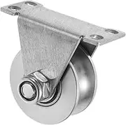 FELTECHELECTR Stainless Steel Heavy Duty Groove Wheel Pulley for Sliding Gates Industrial Trolleys and Various Applications and Low Noise Operation