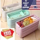 New Microwave Portable Lunch Box Food Storage Container Children Kids School us