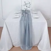 Dusty Blue 72" Premium Chiffon Table Top Runner Party Wedding Event Decorations