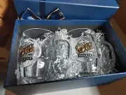 Gift Set Of 2 CONEY ISLAND BREWING COMPANY GLASS BEER MUG,New In Box.