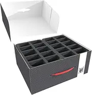 Feldherr BattleTech Mech Storage Box - 77 Mechs, Black Cardboard & Foam