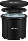 Luxsuite Portable Ice Bath Tub Inflatable Hot Bathtub SPA for Adults 80x71cm