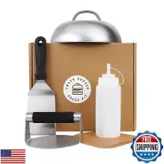 Wildwood Arrows Smash Burger Press Kit, Griddle Spatula, 6" Griddle Dome, 5.5