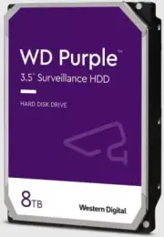 Western Digital WD Purple 8TB Surveillance Internal Hard Disk Drive, HDD 3.5inch