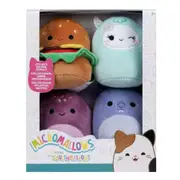 Squishmallows Micromallows 2.5 inch Plush 4 Pack (Carl the Cheeseburger)
