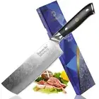Cleaver Knife Japanese Damascus Steel VG10 Core G10 Handle Chef Nakiri Slicing L