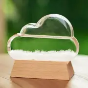 Cloud Shape Weather Storms Glass Crystal Weather Forecaster Glass Bottle Home AU